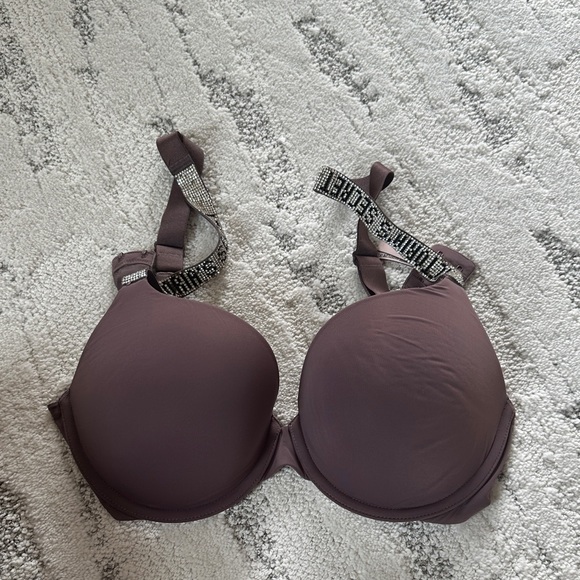 36C Bra Purple with rhinestones women - Picture 1 of 3